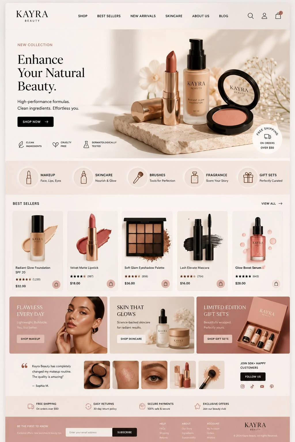 SoftuneBD ecommerce theme - Makeup & cosmetics